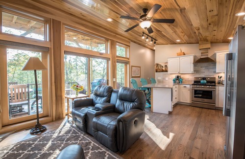Fletcher Cabin | Silver Lining Cabin - Hello Relaxation! Sweet, well water, hot tub, pets