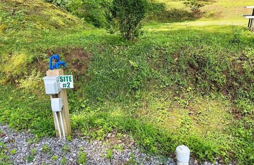 Robbinsville RV Rental | Site 2 – 50 Amp, Water, Sewer & Fire Ring