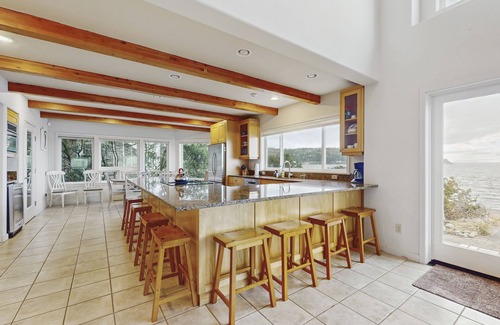 Camano Island House | Skagit Bay view home - steps to the water, near hiking