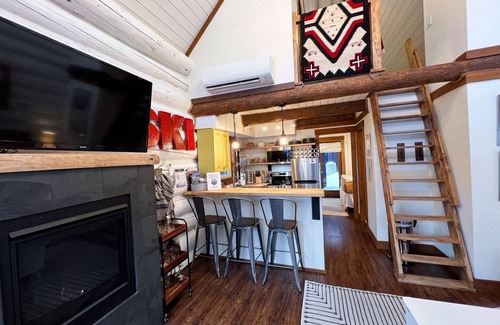 Whitefish Cabin | Ski In/Ski Out Luxury Cabin, next to Chair 3, Hot Tub, Sleeps 5, Fireplace and AC!