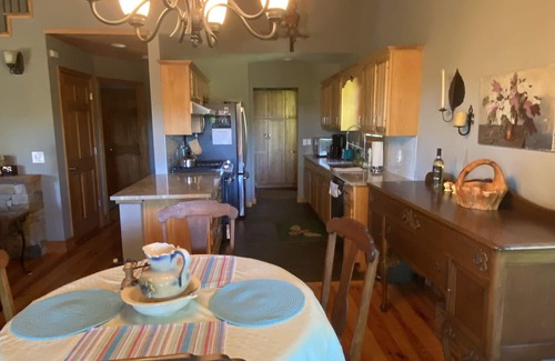Brevard House | Sky Dog Pet Friendly Home Dupont Brevard Hiking Mountain Biking Porch Waterfalls