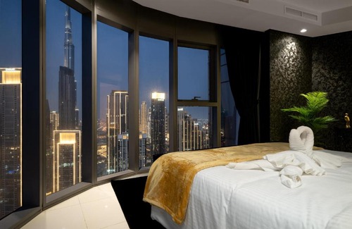 Downtown Dubai Apartment | Sky-high Oasis Burj Khalifa Views, Rooftop Infinity Pool, 3BR apartment in Paramount Hotel Midtown