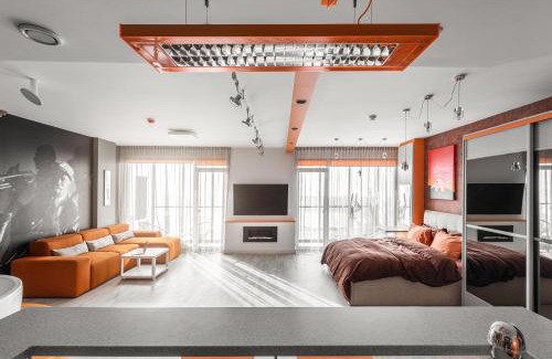 Klaipeda Apartment | sky ORANGE jacuzzi sauna 28 FLOOR