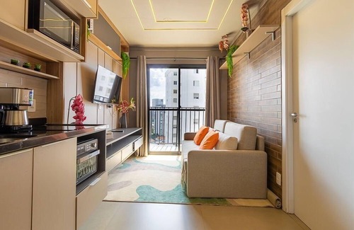 Pinheiros Apartment | Sky Vibe 19th with 1 Bedroom Px Shop Eldorado and Metro