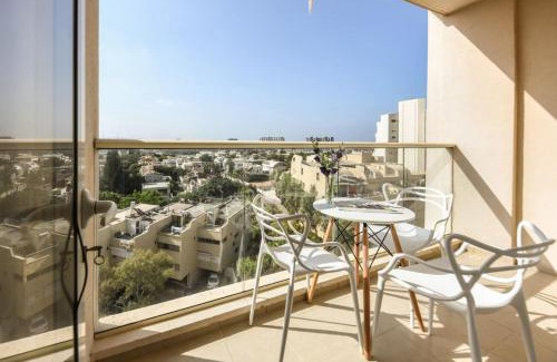Herzliya Pituach Apartment | Skyline 1BR Apartment with City and Sea View Sea N' Rent