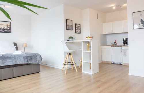 Stadtkern Apartment | Skyline-Apartment mit Blick auf Essen