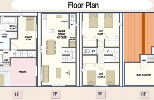 Sumida Apartment | SkyTreeHotelー浅草まで電車乗車7分でスカイツリーまで電車乗車3分さらに空港から直通です12名までの一軒家の3LDKの7年で綺麗駐車場付