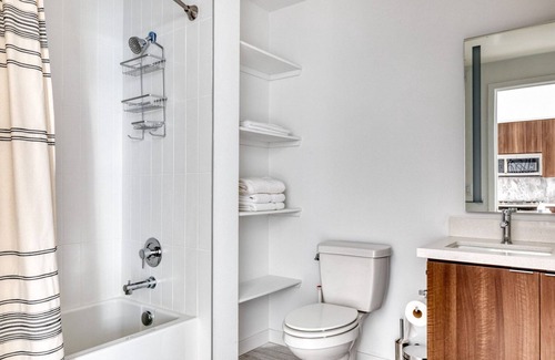 Warner Center Apartment | Sleek Woodland Hills 1BR w/Pool & Gym, near Warner Center, by Blueground