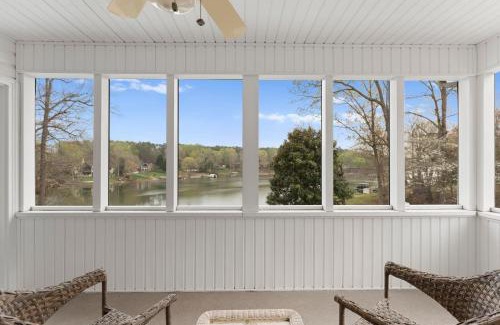 Sherrills Ford House | Sleeps 22 Lakefront w Private Dock Pool 2 Houses Lake Living by AvantStay