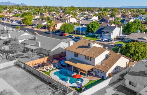 Copperwood House | Slide into Fun Pool Games Fire Pit Sport Court