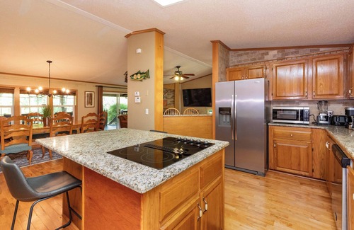 Sylva House | Smoky Mountain Riverfront Lodge: 4 bedrm on the Tuckaseegee River in Sylva NC