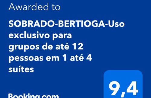 Centro House | SOBRADO-BERTIOGA-Uso exclusivo para grupos de até 12 pessoas em 1 até 4 suítes