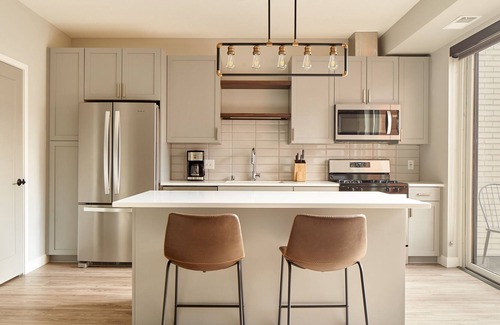 Mill District Apartment | Sonder at Vicinity | Extended Stay 2BR Apartment w/ Balcony & Parking