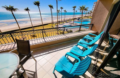 Sandy Beach Condo | Sonoran Spa E305 - 2 BR Next to the Pool, High Speed Wi-Fi - Beachfront Upper Floor Luxury Condo