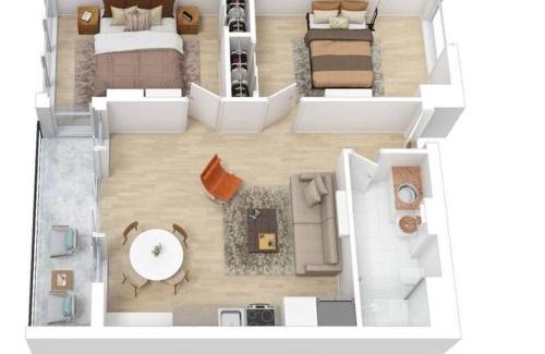 South Yarra Apartment | South Yarra Tranquil 2BR Abode