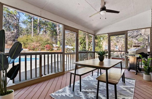 Southern Pines House | Southern Pines Getaway with Pool & Movie Theater!