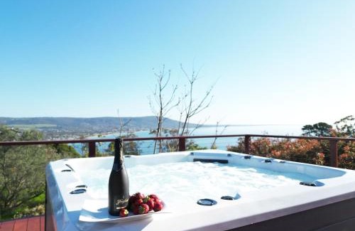 Mount Martha House | Spa Bay views on Acreage Family Home Orchard