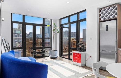 Little Italy Apartment | Space Age Soho Penthouse Private Balcony With BBQ