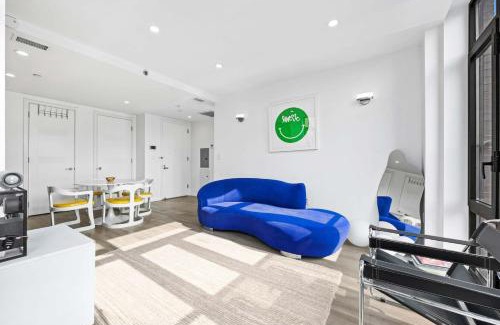 Little Italy Apartment | Space Age Soho Penthouse Private Balcony With BBQ