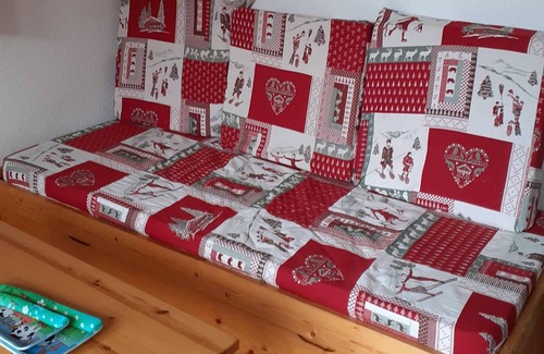 Montgellafrey Apartment | Spacious ski-in ski-out apartment overlooking the mountains