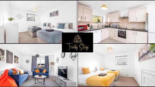 Newborough House | Spacious 4 Bedroom House Convenient Location By Trinity Stays Short Lets & Serviced Accommodation Peterborough
