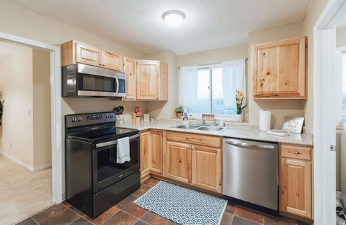 Johnson City Apartment | Spacious Apartment with Deck Views