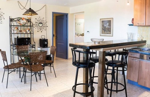 Furiani Apartment | Spacious apartment with pool, beautiful terrace, garden access and sea views
