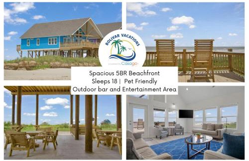 Port Bolivar House | Spacious Beachfront 5BR with Gorgeous Ocean views - Blue Footed