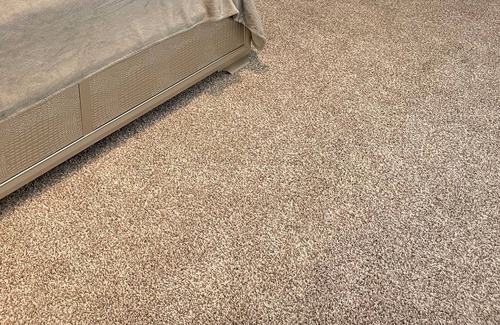 Hockley House | Spacious bedroom with private bathroom and walk in closet inside a quiet house.