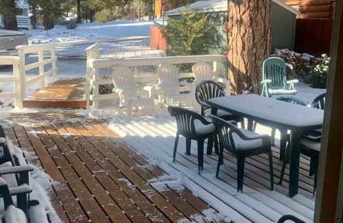 Big Bear Ski Chalet | Spacious cozy chalet huge deck over seasonal creek