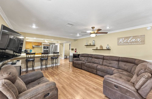 Mission Hills House | Spacious Desert Getaway! 5BR w/Casita, Endless Yard/Patio, EV, Pool, Game Room