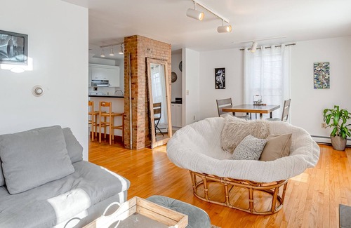 West End Apartment | Spacious downtown apartment with historic charm, natural light, AC & W/D access