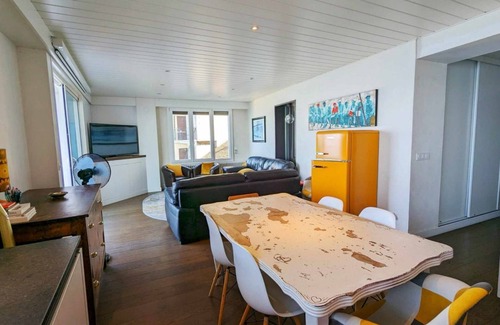 Saint-Gingolph Apartment | Spacious flat with magnificent terrace overlooking Lake Geneva.