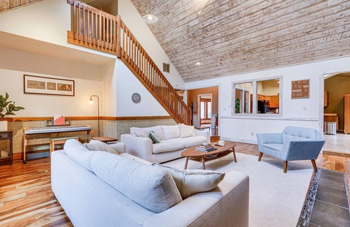 Fort Wayne House | Spacious Fort Wayne Home w/ Hot Tub + Sauna!