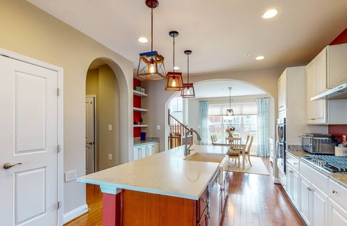 Frederick House | Spacious four-level home - office - dog-friendly