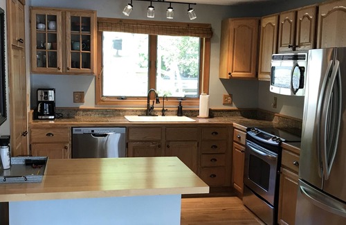 Lucerne-in-Maine House | Spacious Four Season House on Phillips Lake