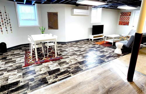 West New Haven Apartment | Spacious Garden Apartment with Office and Private Entrance