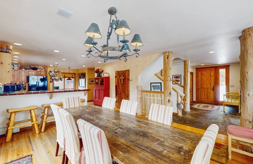 Big Sky House | Spacious home with private hot tub, pool table, & peaceful location