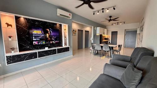 Bayan Baru Apartment | Spacious HOUSE 4R 8pax WiFi-S Pic-Airport