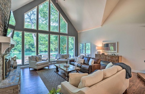 Hollister House | Spacious Lakefront Home with Private Dock!