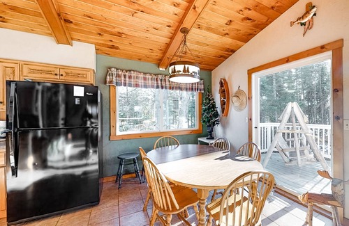 Land O Lakes House | Spacious lakefront home with pier views, canoe, and fire pit - family-friendly