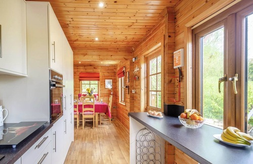 Menai Bridge Ski Chalet | Spacious, light, all wood luxury lodge in tranquil location at head of lake.