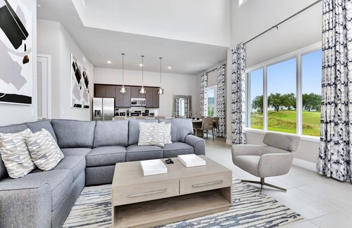 Reunion Hotel | Spacious Modern Condo with Pool Table, Rooftop Terrace and Large Loft. Reunion Resort Water Park Access near Disney at Spectrum Resort Orlando by Rentyl - B44 #239