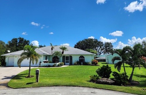 Lake Placid House | Spacious pool home on corner canal lot to Lake June