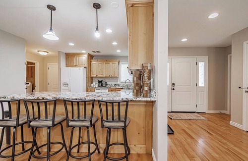 Idaho Falls House | Spacious Retreat: Hot Tub, Game Room & Theater!