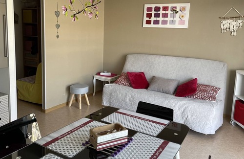 Sainte-Cecile-Plage Apartment | spacious studio with sea view 50 meters from the beach