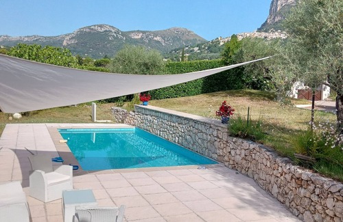 Saint-Jeannet House | Spacious villa with private pool and panoramic mountain views