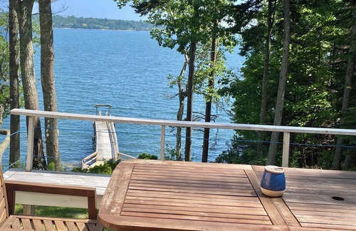 Round Pond House | Spacious Waterfront Round Pond Home on Muscongus Bay with Private Dock
