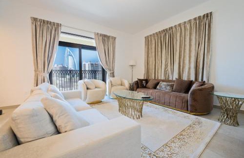 Umm Suqeim 3 Apartment | Spectacular 2BR Apartment Full BurjAlArab View