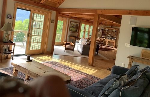 East Burke House | Spectacular Burke Mtn/Kingdom Trails Post and Beam